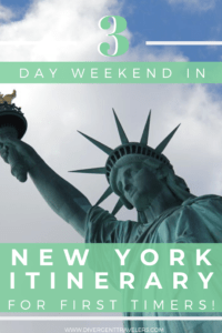 3 Day Weekend in New York Itinerary (For First Timers!) Pin