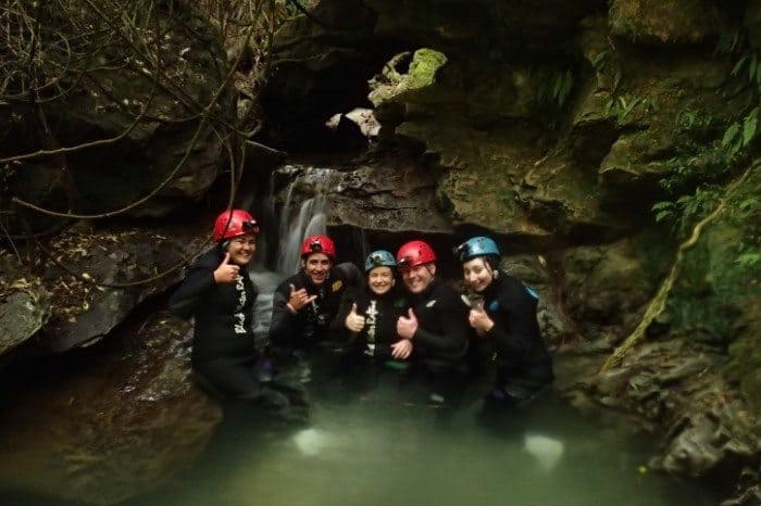 Fearless Cavers in Waitomo! Waitomo