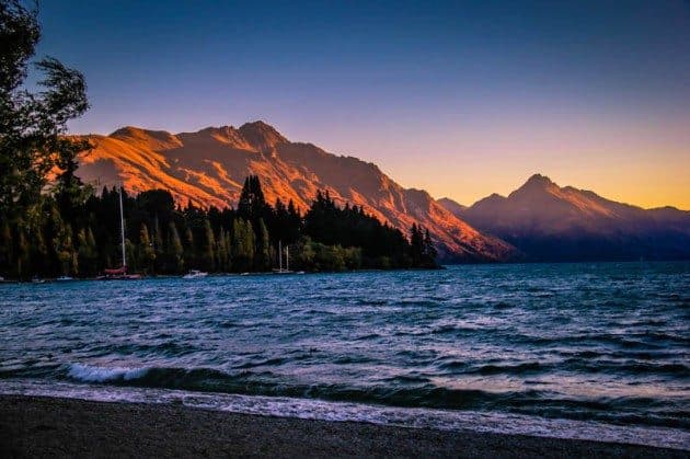 Queenstown Sunset New Zealand
