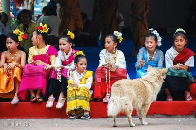 Songkran performers Chiang Mai Thailand Photos