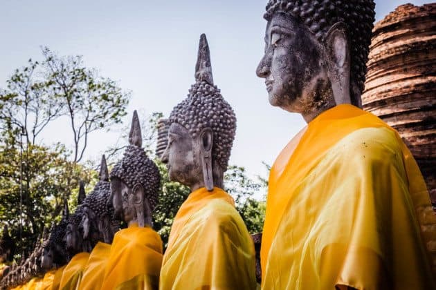 Buddhas Ayutthaya Thailand