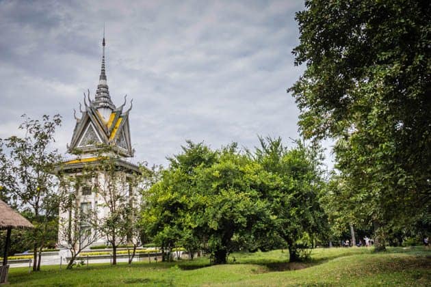 Memorial Stupa Choeung Ek Killing Field Cambodia Photos