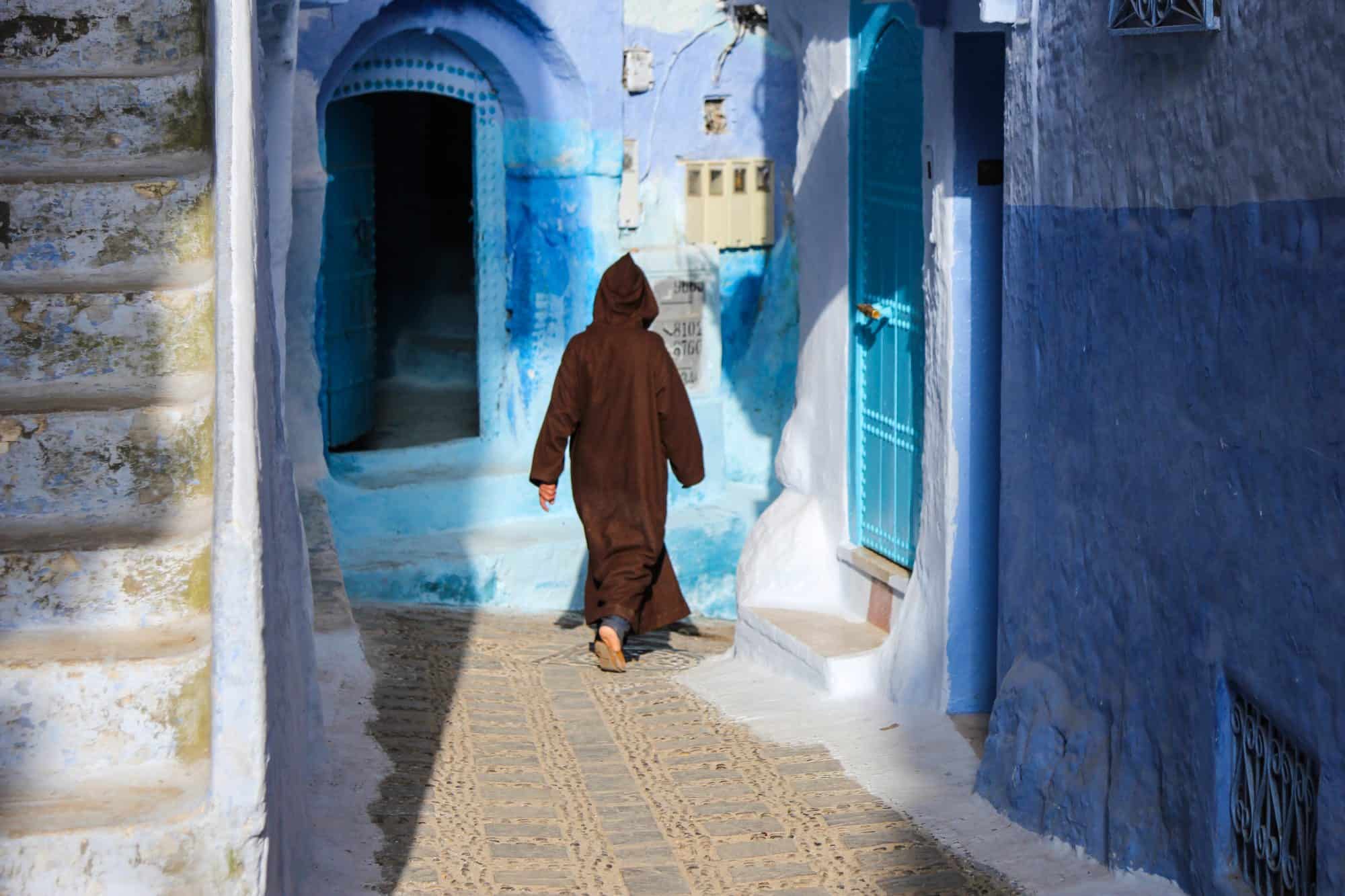 Jellabas Chefchaouen Morocco Blue City