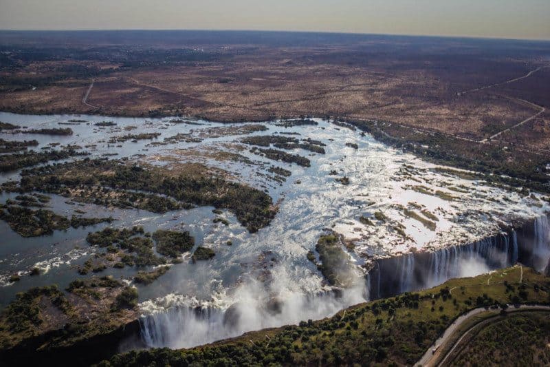 Helicopter Flight Over Victoria Falls
