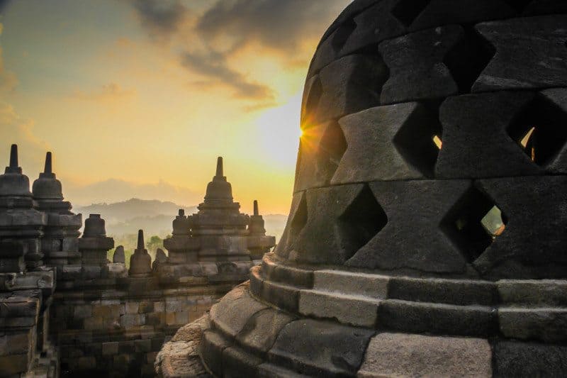 Borobudur Sunset Indonesia
