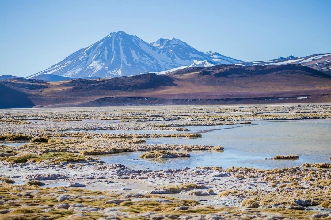 Salt flats in San Pedro de Atacama Desert