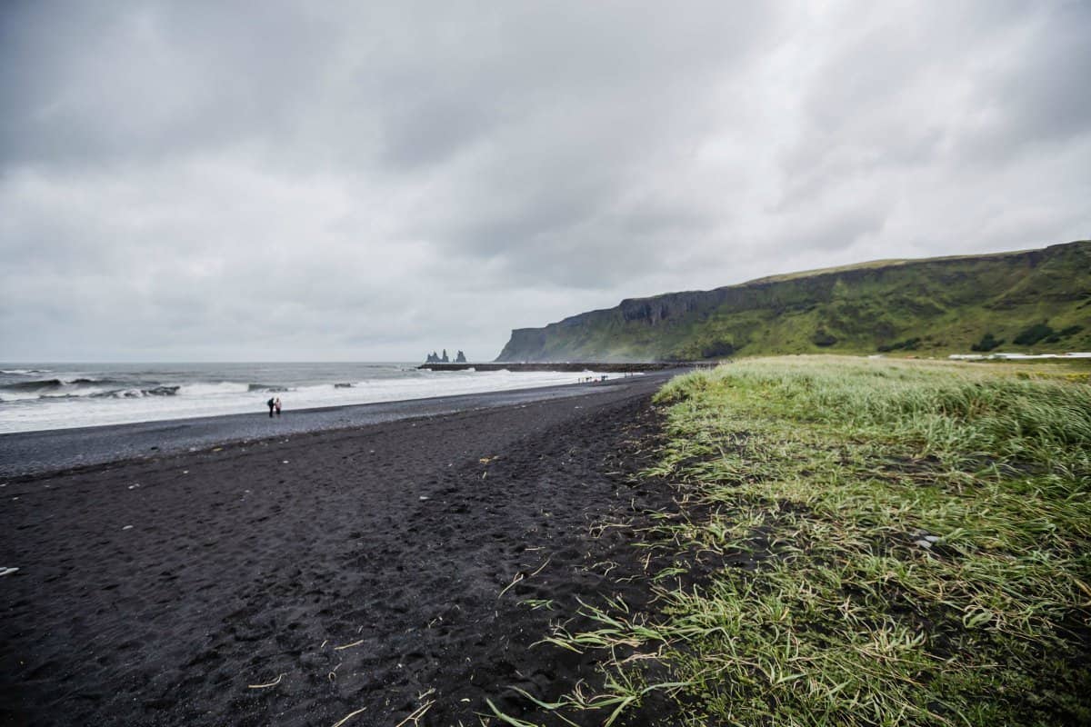 Black sand beach in South Iceland