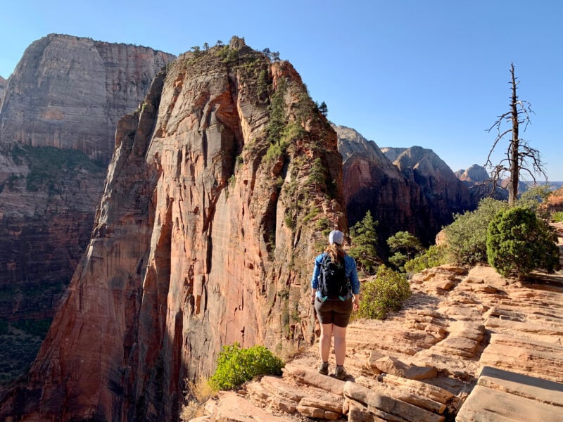 Lina Stock at Angels Landing Trail in Zion National Park.