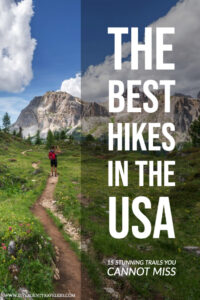 America's Adventure Couple The Divergent Travelers - The Best Hikes In the USA Pinterest Pin