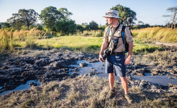David Stock on safari in Africa