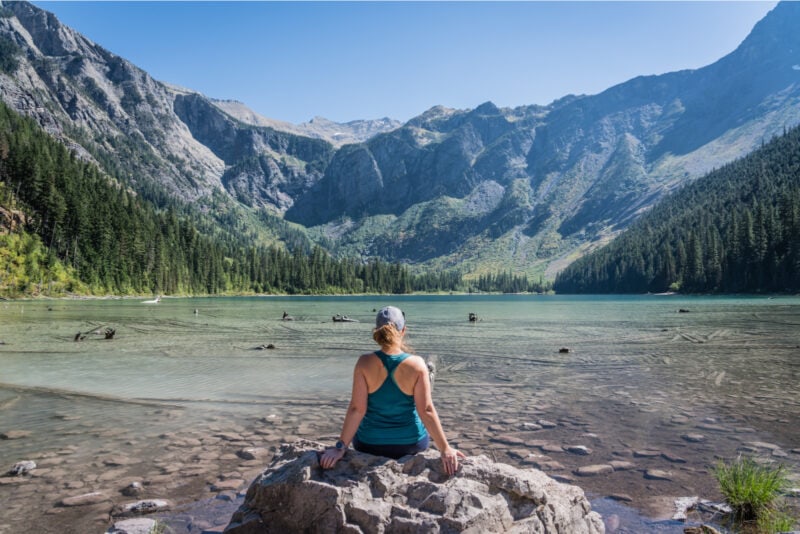 Lina Stock at Avalanche Lake in Glacier National Park