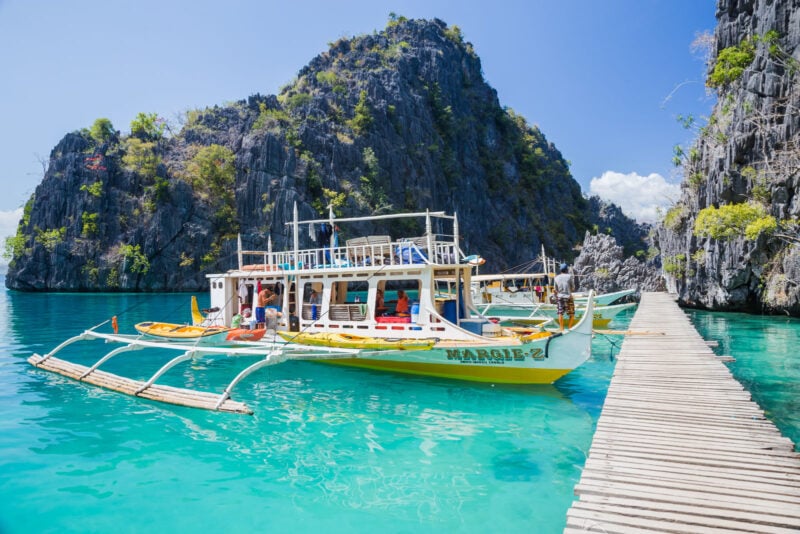 Banca Boat auf den Philippinen