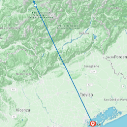 Dolomites Hiking Tour Map