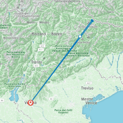 Dolomites Hiking Tour Map