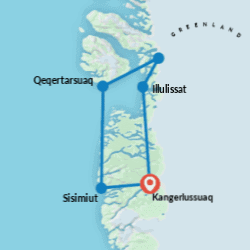 Greenland Disko Bay. Ocean Atlantic