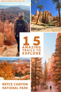 15 amazing hiking trails to explore in Bryce Canyon National park Pinterest Pin.