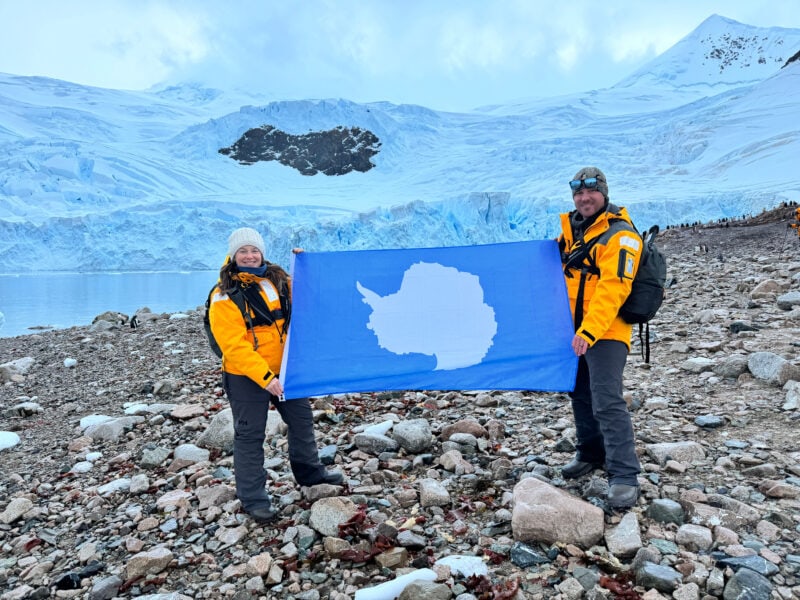 David and Lina Stock on the Antarctic Continent