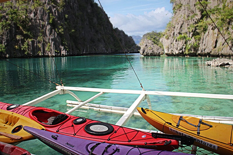 kajakken in Kayangan lagune