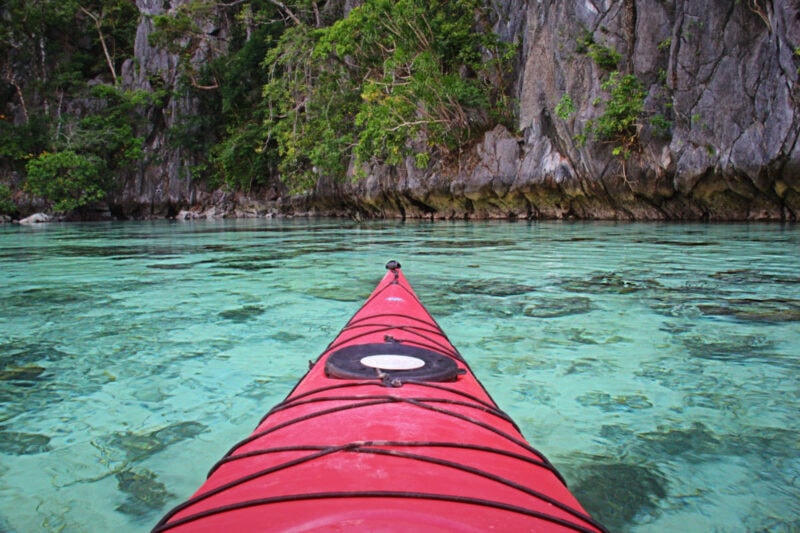  caiaque perto da ilha Coron 