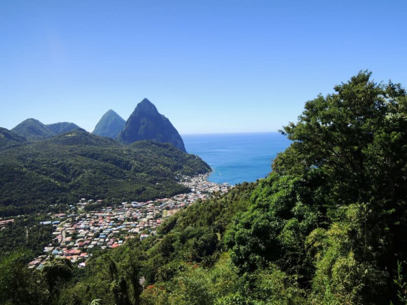 Pitons in St Lucia