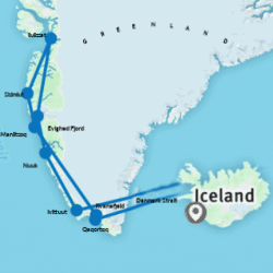 The Heart of Greenland with Disko Bay