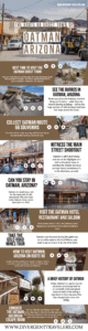 La Ciudad Fantasma de Oatman, Arizona de la Ruta 66 (Cómo Visitar Las Mejores Cosas que Hacer) Pin de Pinterest De la Pareja de Viajes de Aventura de Estados Unidos Lina y David Stock