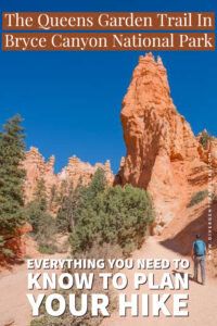 David Stock Jr of Divergent Travelers Adventure Travel Blog hiking one of the best trails in Bryce Canyon National Park. In this detailed hiking guide we cover everything you need to know to take on this amazing hike. Pinterest Pin