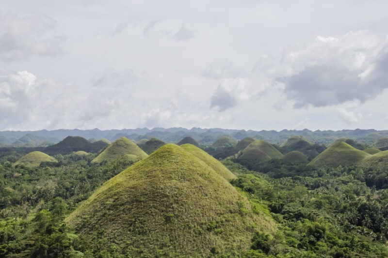 Chocolate Hills in Bohol Philippines