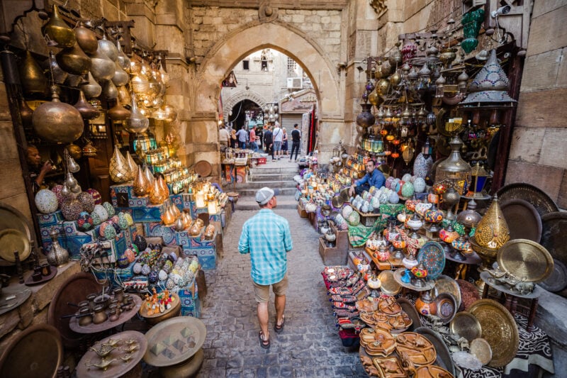 souk in Cairo, Egypt - Middle East Travel