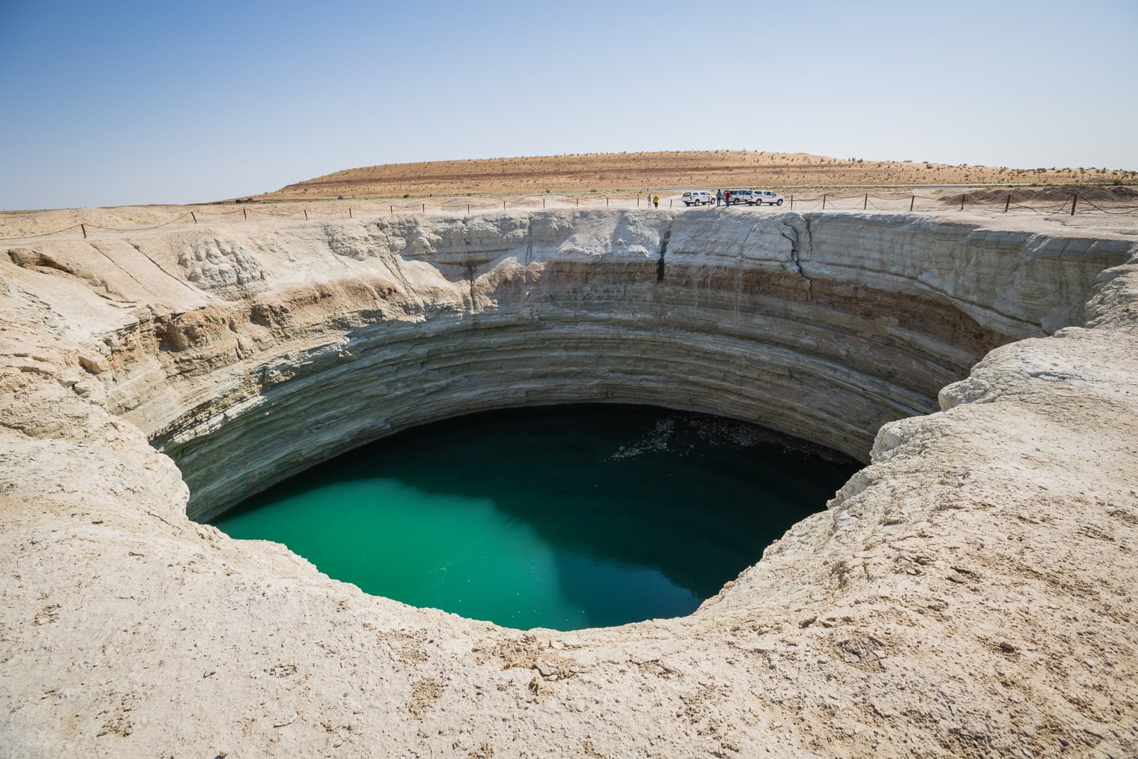 Water crater, Turkmenistan
