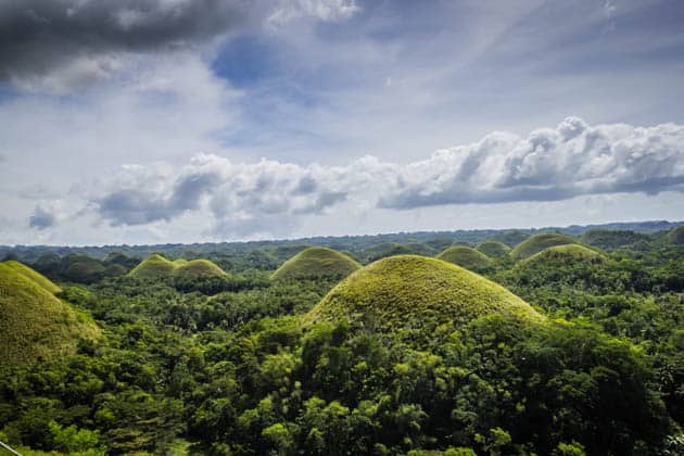 Chocolate Hills in Bohol, Philippines